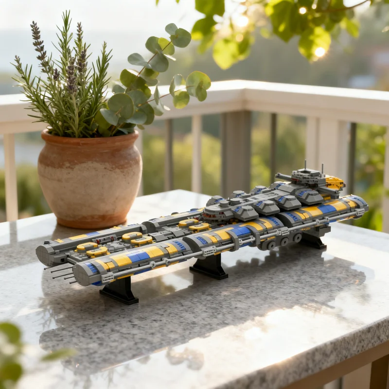 

2555pcs MOC Orca O R E Mining Vessel Space Model Building Blocks Toy Gift Creative Display Collectible Desk Premium Adult Kids