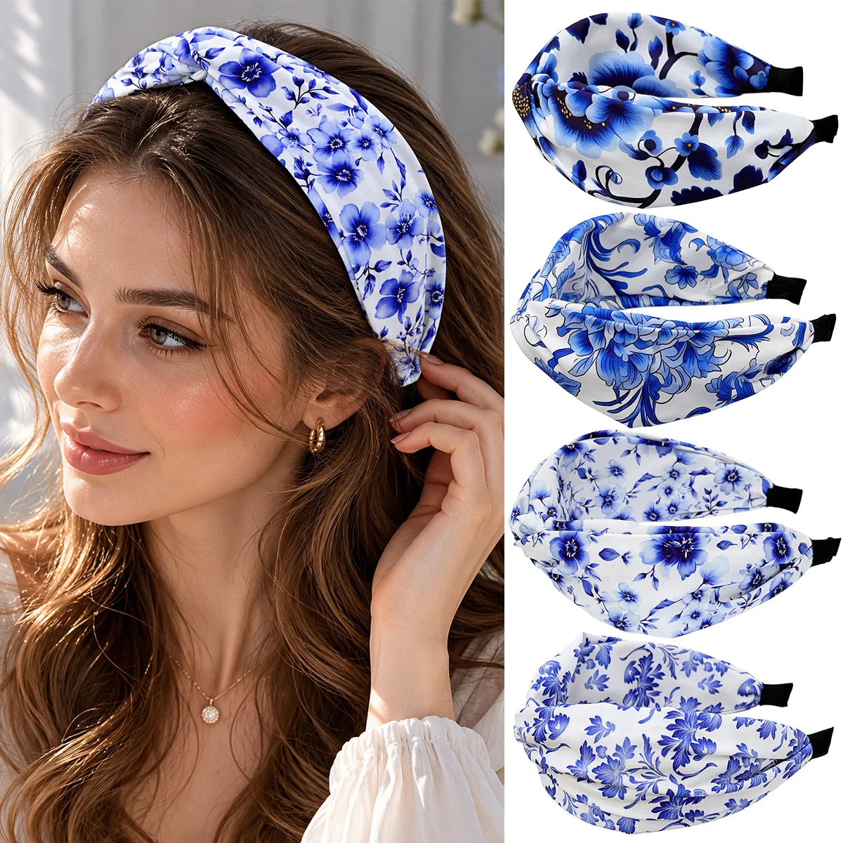 Women Soft Comfort Hair Hoop Headband, Fashion Hair Accessory for Daily Wear, Casual Parties, Beach Vacation & Weekend Road Trips