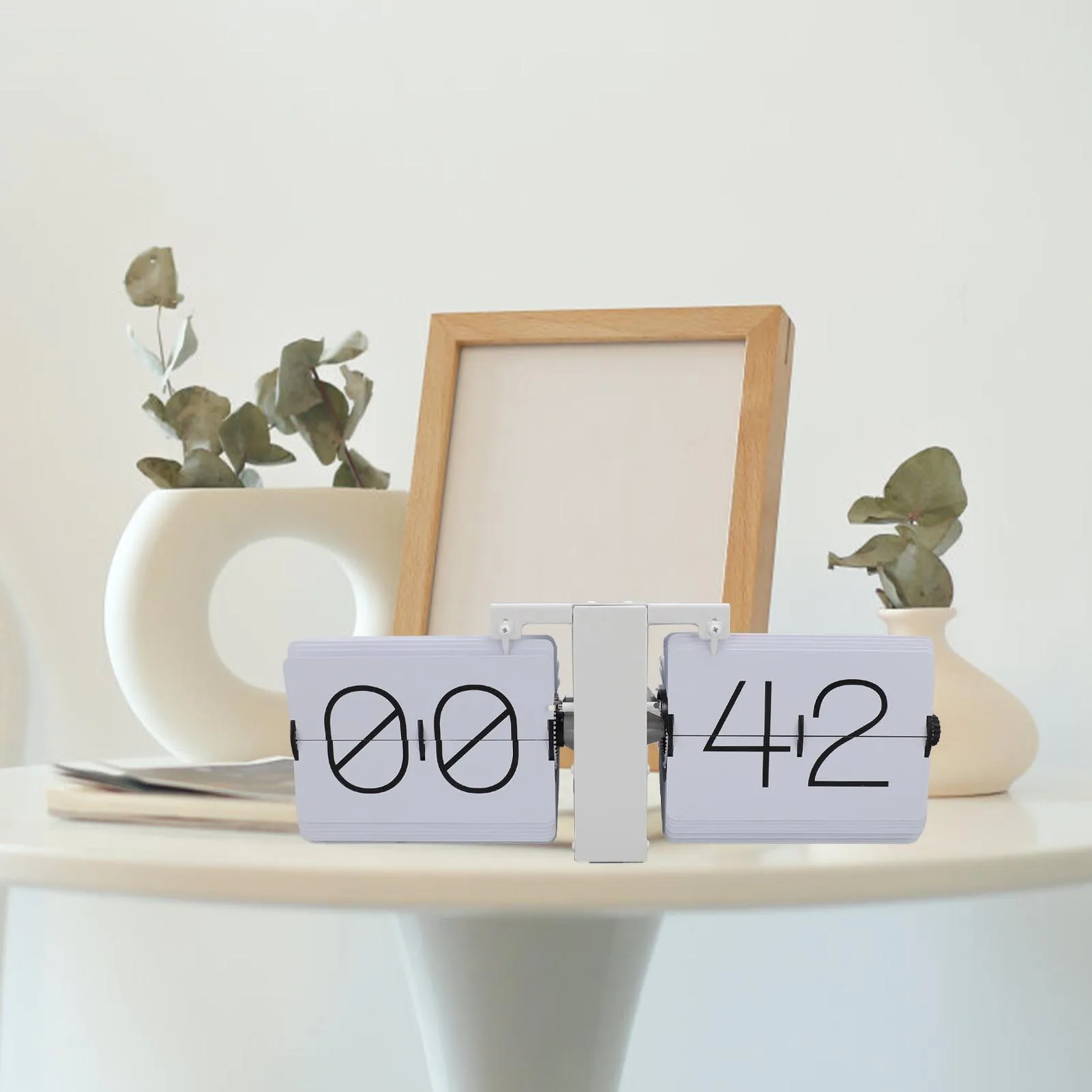 

Большие часы с гладким циферблатом, легко читаемые, с регулировкой по вращению ручки, автоматические часы для спальни и гостиной