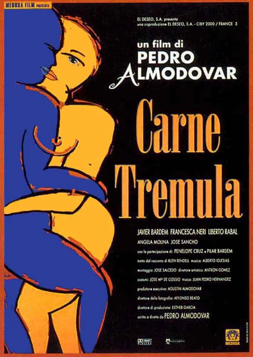 Hot Rare Movie Carne trémula (1997) Trembling Flesh / Live Flesh Art SILK POSTER Wall Art Home Decorative painting