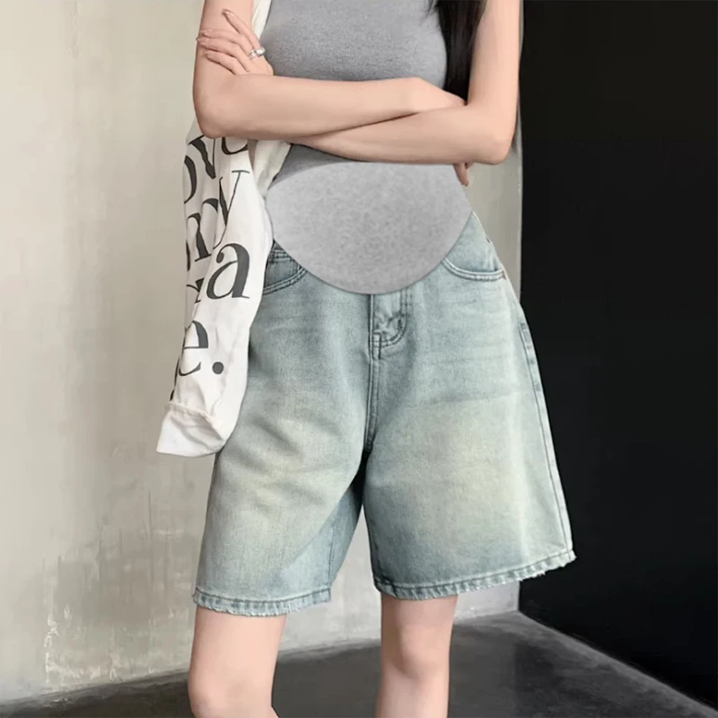 Mutterschaft Jeans Sommer Schwangerschaft Gerade Kurze Jeans Hosen Mode Kurze Schwangere Denim Jean Schwangerschaft Jeans Mutterschaft Kleidung