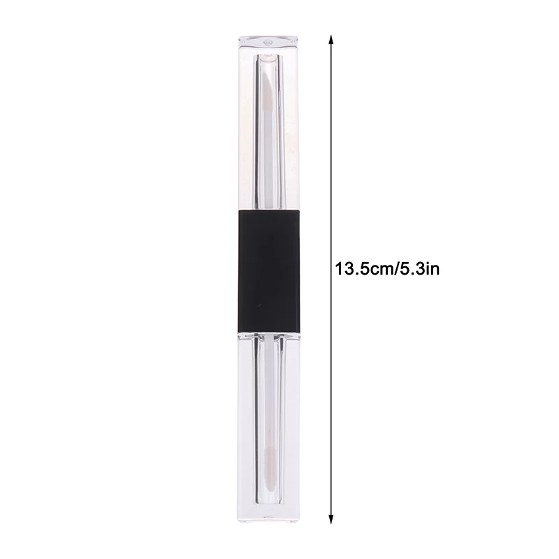 

New Double-ended Empty Clear Lip Gloss Tube Refillable Mini Lip Balm Bottles Lipstick Containers For Travel DIY Makeup
