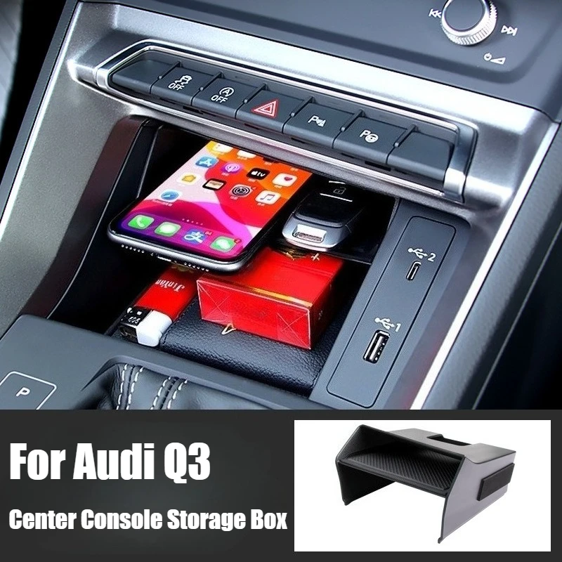 

For Audi Q3 Sportback 2019 2020 2021 2022 2023 2024 Car Center Console Storage Glove Box Holder Organizer Tray