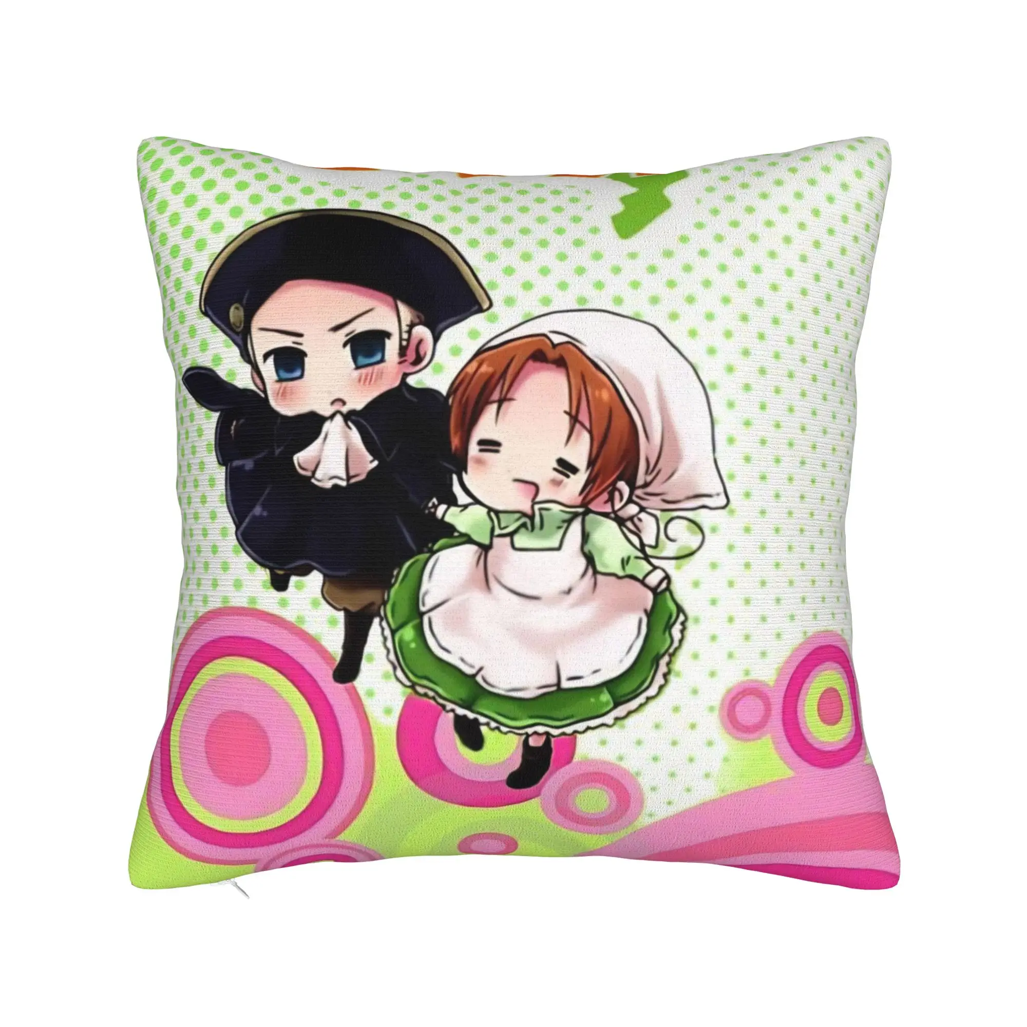 Decorative Pillow Cover Hetalias Axis Powers Merchandise Home  Throw Pillow Case Cover Square Multiple Sizes