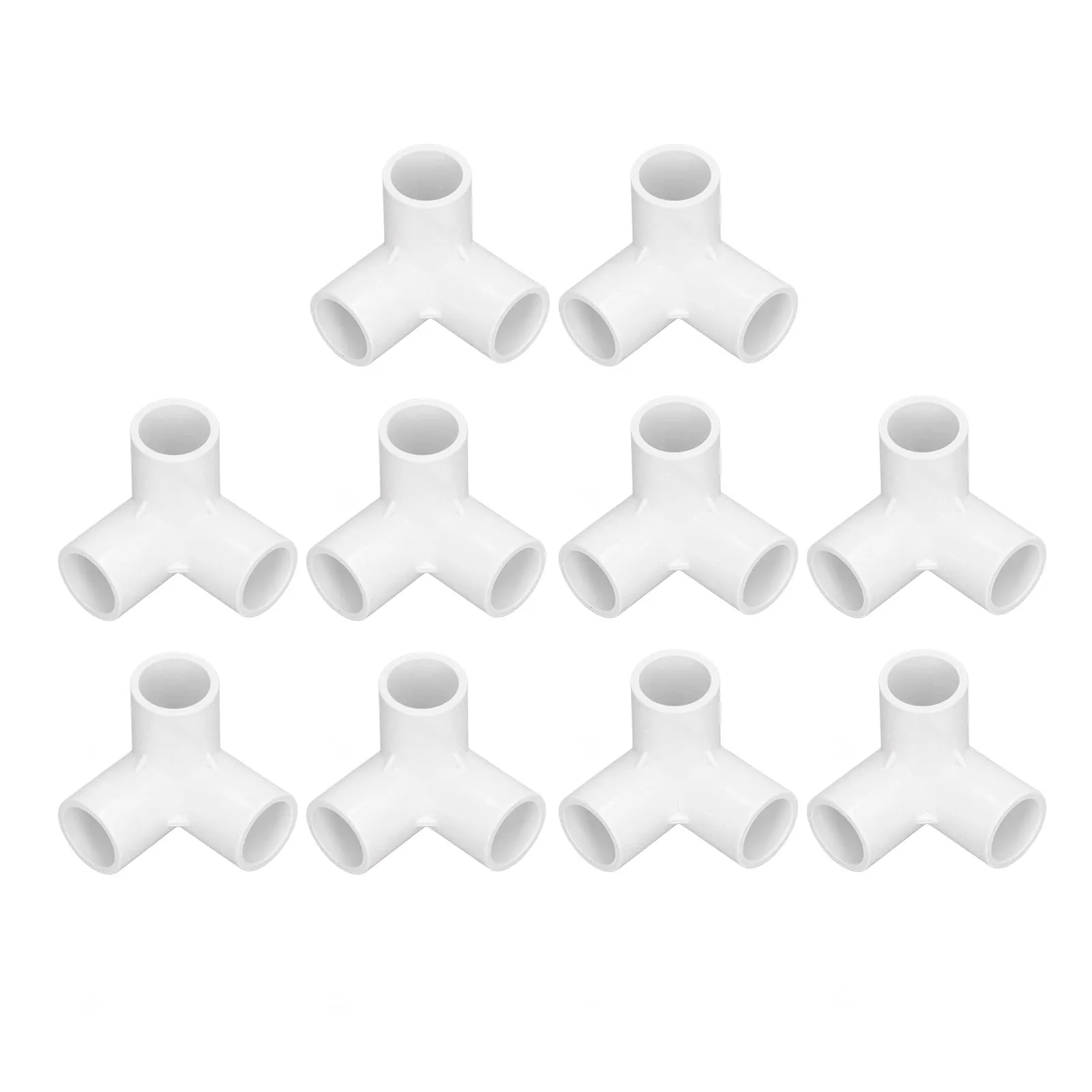10 STKS 3 Way Buisleidingen PVC Plastic Haakse Tee Hoek Connector 20mm Binnendiameter Plastic Tee Fittings