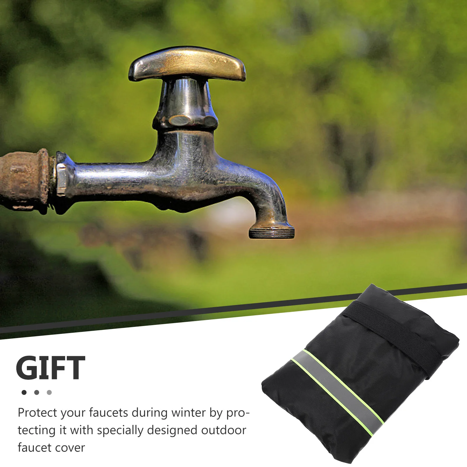 

2Pcs Water Faucet Cover Outdoor Anti-Frost Winter Protective Insulation Freeze Protector Faucet Protector Anti-Frost Tap Cover