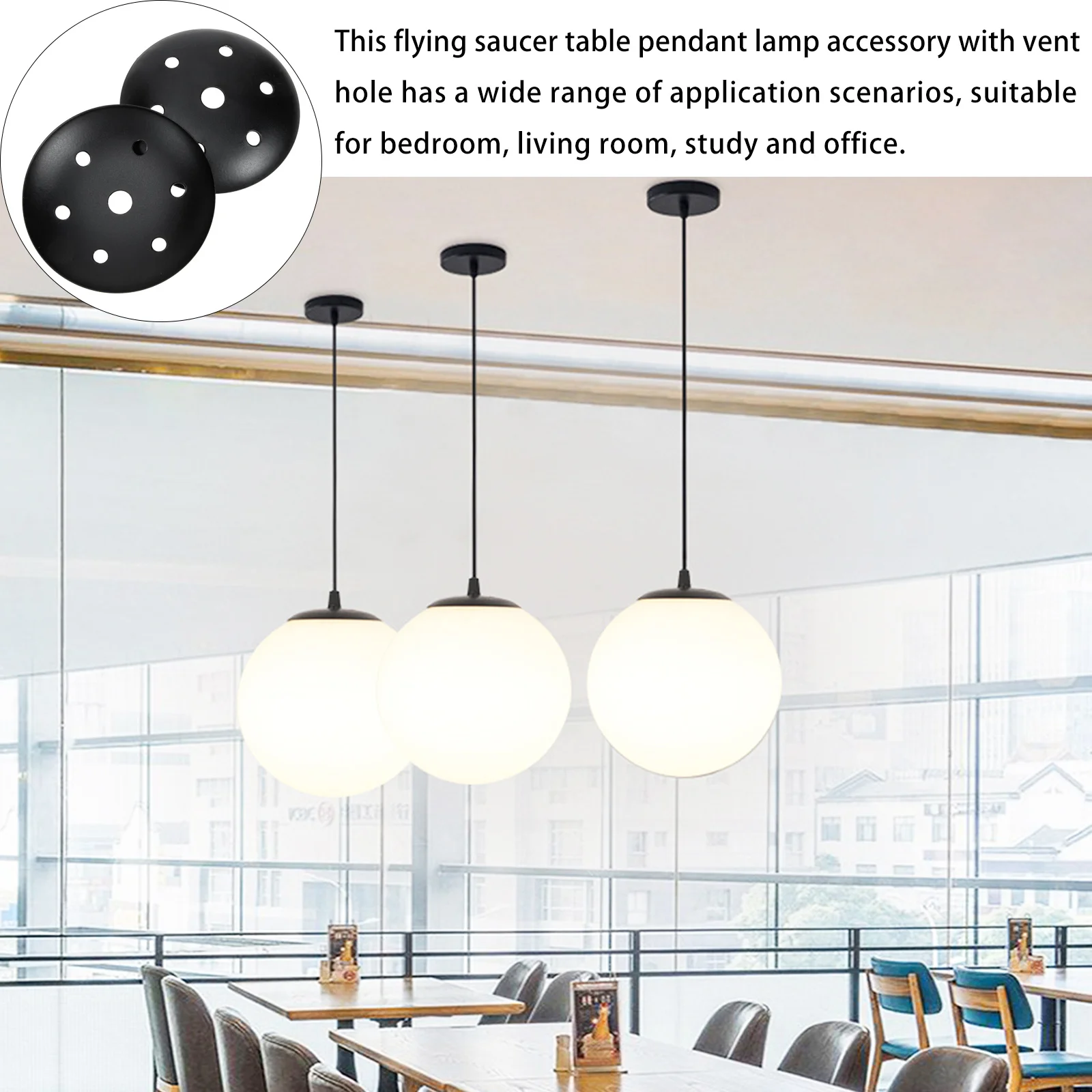 

4Pcs Ceiling Cover Plate Premium Round Lamp Chassis for Bedroom Office Pendant Light Installation Easy Fit Desktop Lamp Base