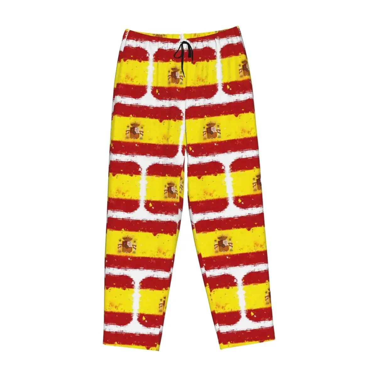 Custom Spain Grunge Flag Women Pajama Pants Lounge Sleep Sleepwear Bottoms with Pockets
