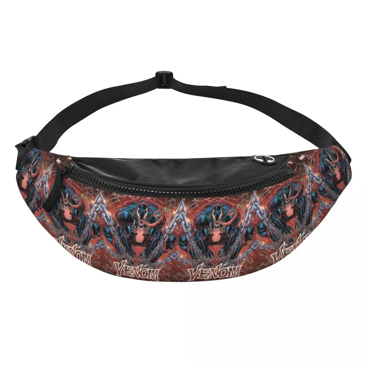 Custom Venom Wolverine Fanny Pack for Women Men Cool Crossbody Waist Bag Cycling Camping Phone Money Pouch image 2