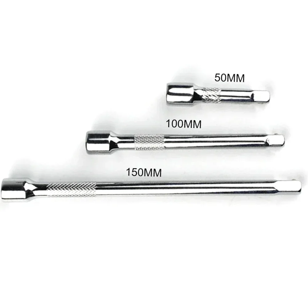 Imagem -05 - Extensor de Soquete de Catraca de Ferramenta Manual Barra de Extensão Longa de 50 100 150 mm Compatível com Haste de Extensão Haste Deslizante Haste Quadrada