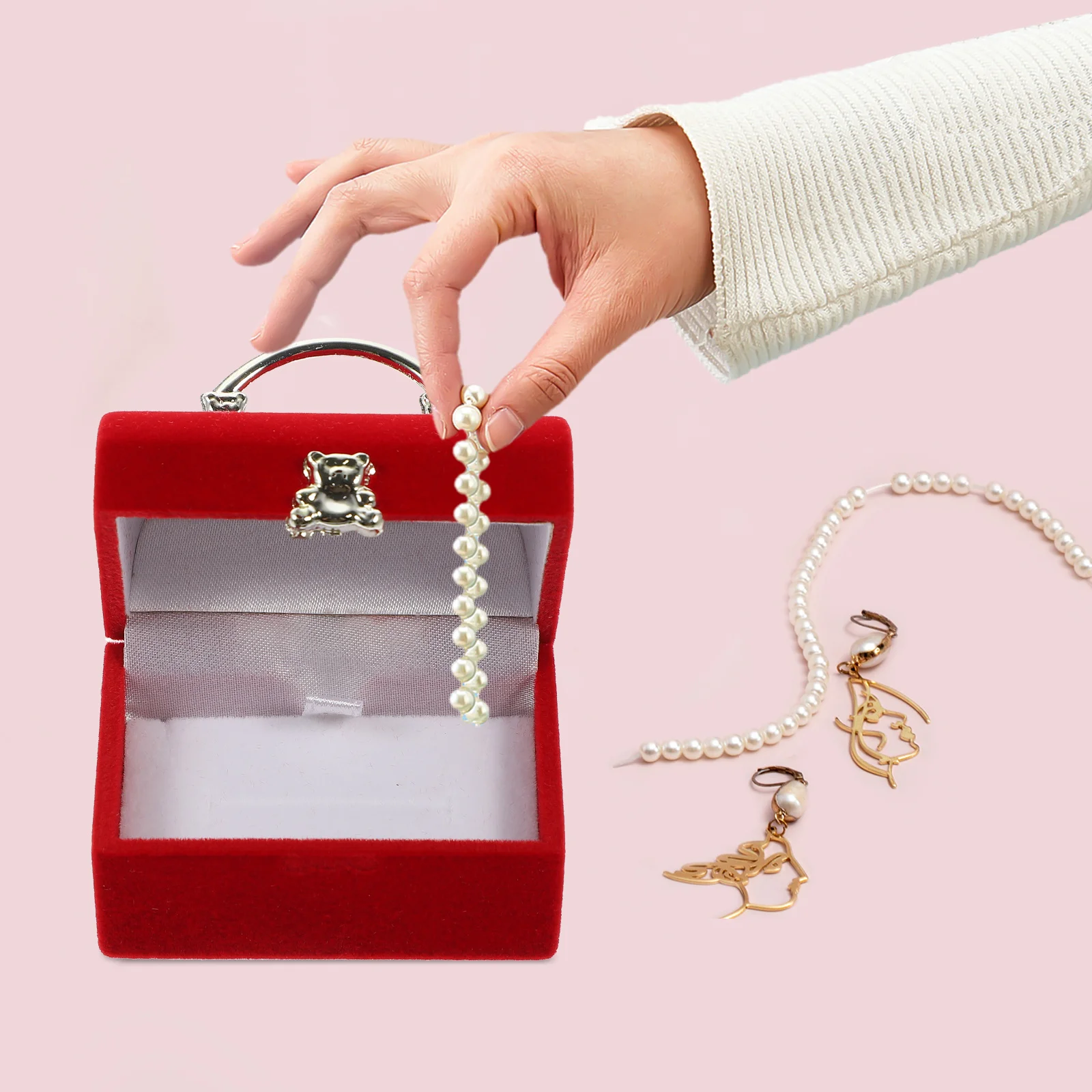 

Jewelry Box Small Gift Box For Ring Earring Necklace Storage Wedding Birthday Engagement Proposal Women Gift Boxes Packaging