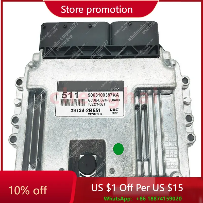 

511 39134-2B551 Engine Car Electronic Control Unit ECU For KIA MEG17.9.12 New