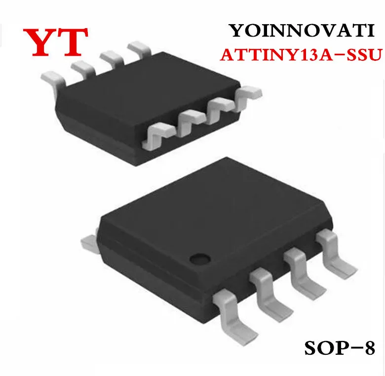 

100PCS ATTINY13A-SSU ATTINY13A IC MCU 8BIT 1KB FLASH 8soic