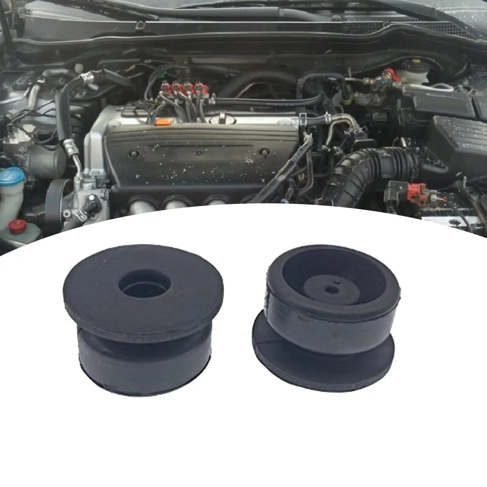 2 Pieces Radiator Cushion Replacement 74172-Sm4-000 Accessory Rubber Cushion Bushing for Honda Cr-V Accord Civic Acura