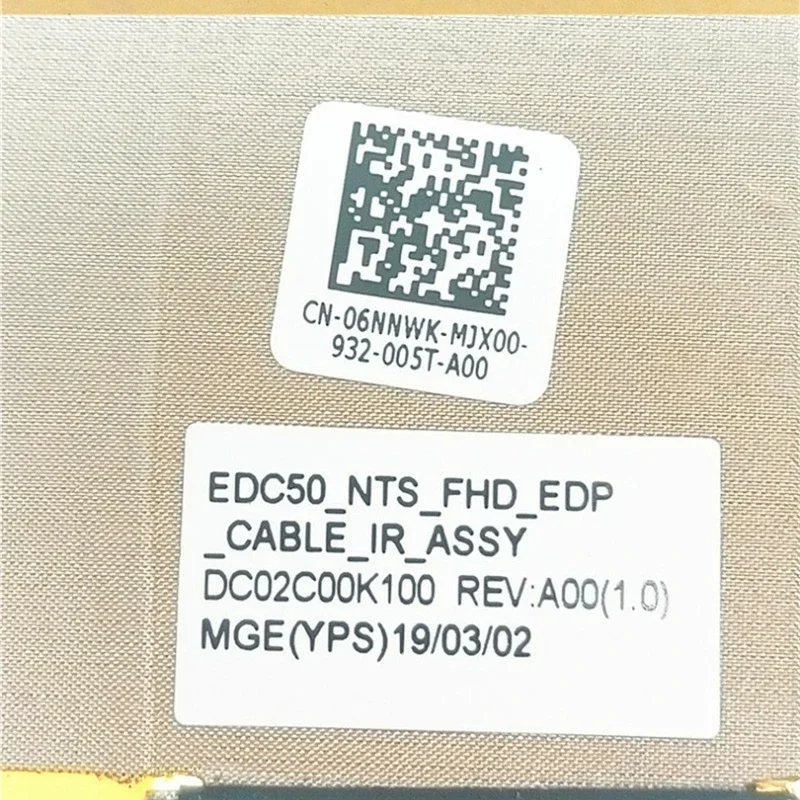 Новый ЖК-кабель EDP FHD для ноутбука DELL Latitude 5500 Precision 3540 EDC50 IR без сенсорного экрана 06N WK 6NNWK DC02C00K100