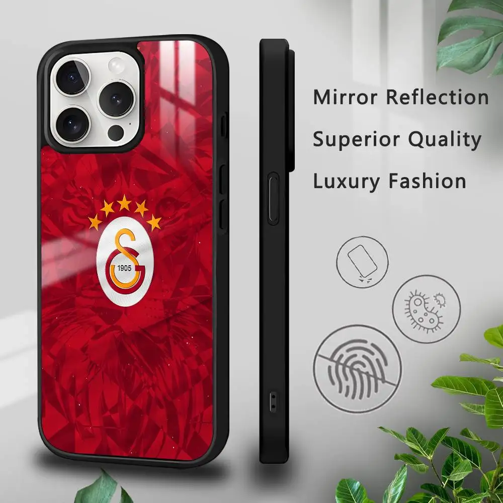 حافظة هاتف رائعة G-Galatasaray-Club لهاتف آيفون 16 15 14 13 12 11 Pro Xs Max Mini Plus Celulares Hard Funda