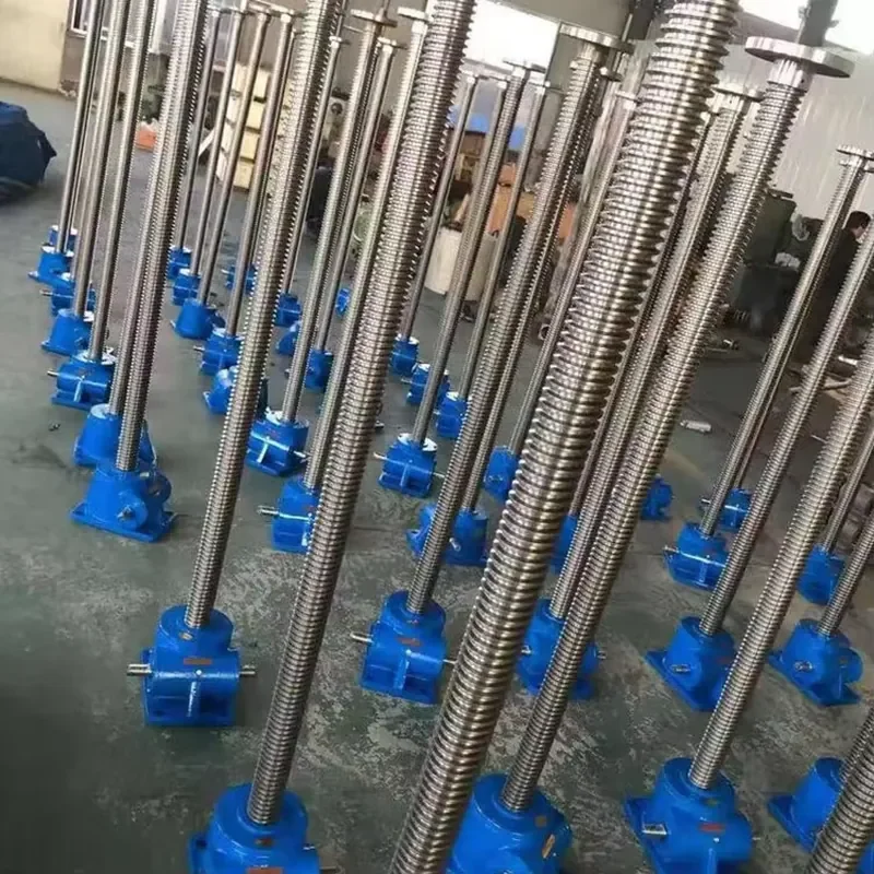 Right Angle SWL Series SWL20 Worm Wheel Lift Linear Manual Drive Mechanical Electric Spindle Lift Reducer Crew Jack