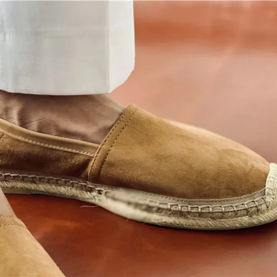 SHOOEGLE High Quality Men Casual Weaving Shoes Slip-On Breathable Comfortable Loafers Flats Fisherman Shoes Zapatos Hombre