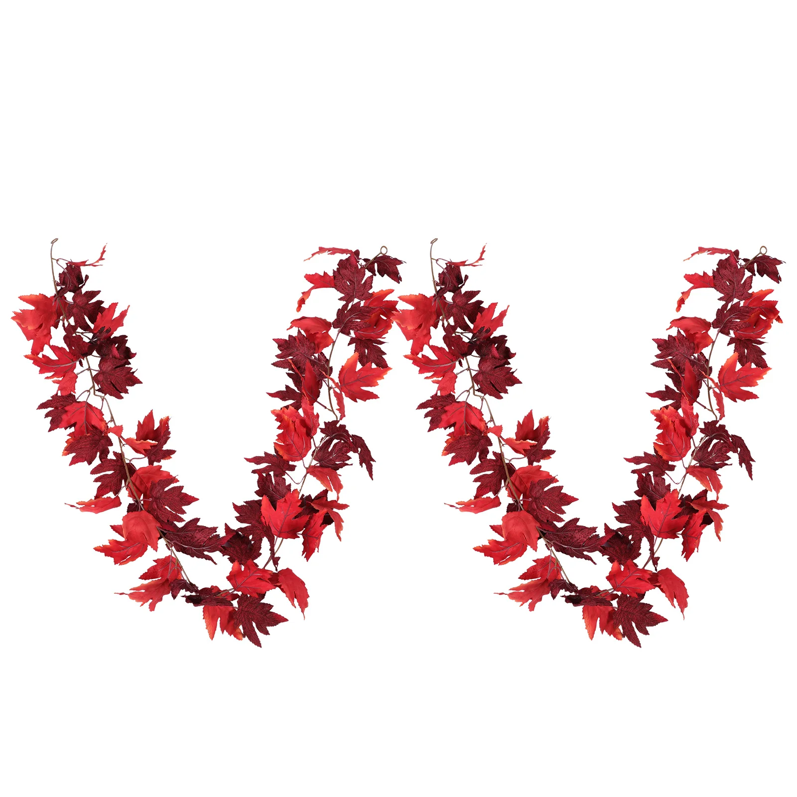 

Outdoors Simulated Maple Leaf Decoration Christmas Branches for Fireplace Plastic