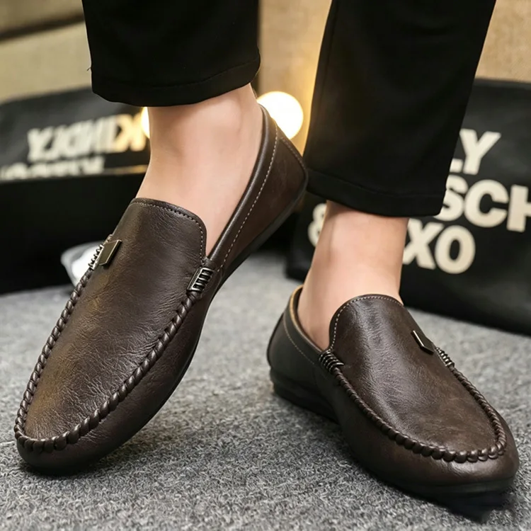 Frühling Herbst Herren Freizeitschuhe Weichsohlige Sneaker Slipper Herren Fahrschuhe – Detail 12