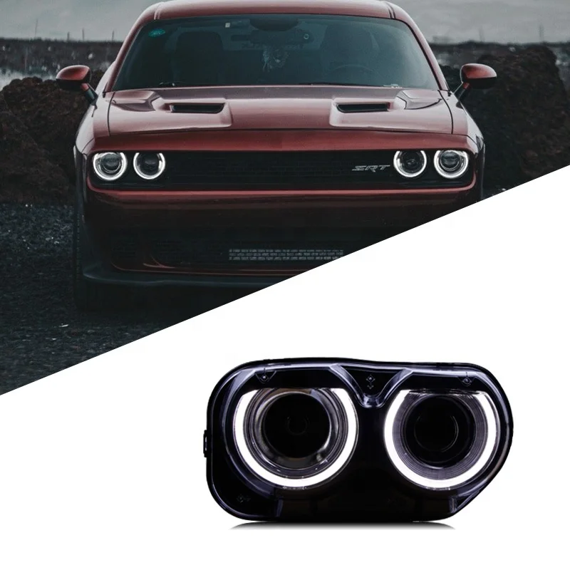 Hot Selling Head Lamps High Performance Set of LED HeadLamps Lights Assembly Fit for Dodge Challenger 2008-2020 Car Headlight