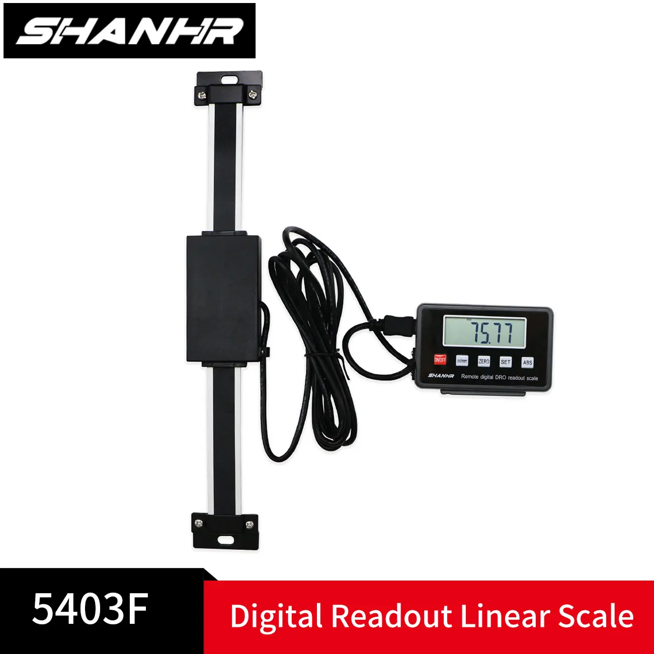 Image of SHANHR Digitalanzeige Linear 0-150/200/300 mm Digitalanzeige DRO Remote LCD für Fräsmaschinen Drehmaschinen