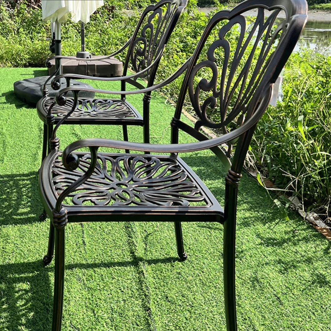 

Outdoor Garden Patio Terrace Furniture Set Comfortable and Durable Aluminum Outdoor Dining Furniture Set