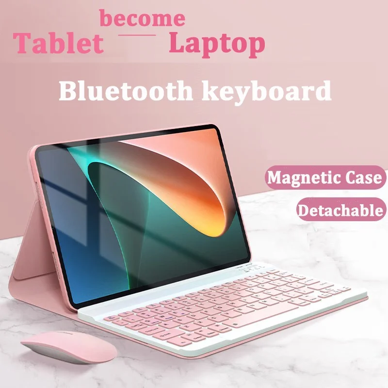 

Detachable Magnetic Case for Honor Pad 8 12" V8 Pro 12.1 for MagicPad 13inch 2023 Keyboard Case Soft Shell with Keyboard Mouse