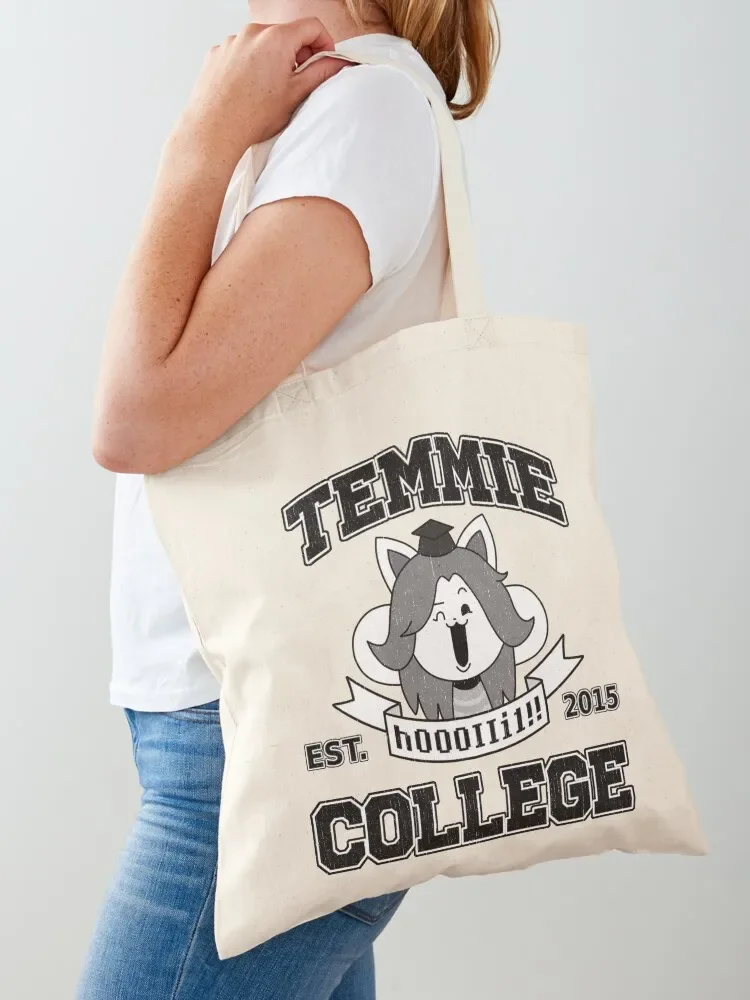 

Temmie College Tote Bag sacs de shopping bag for beach large size bags hand bags