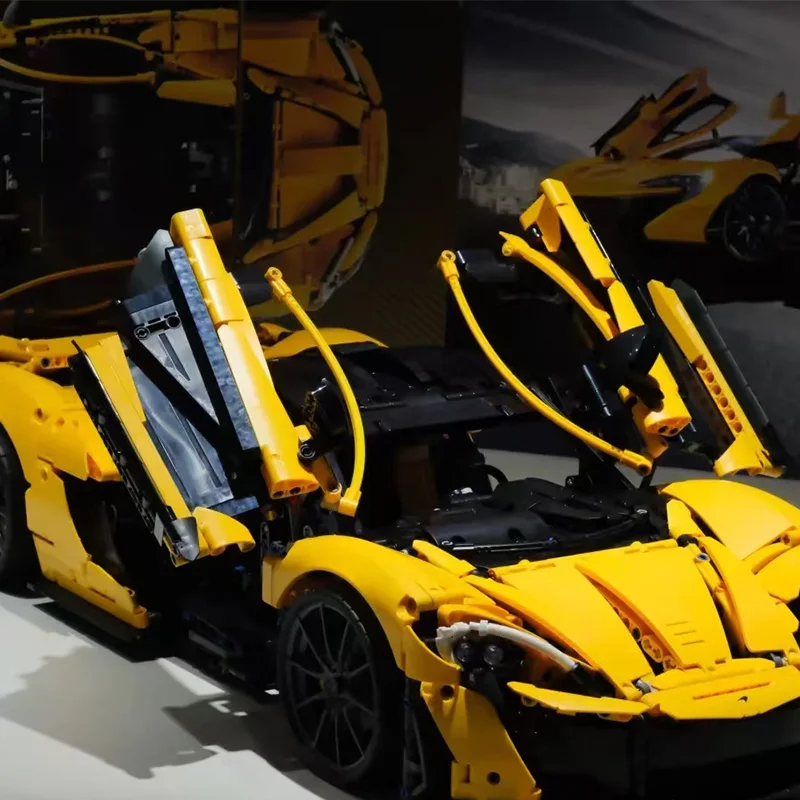 2025 MOC 3893 Uds. Bloques de construcción de automóviles de súper carreras técnicos 1:8 modelo Super coches deportivos ladrillos juguetes para niños regalos