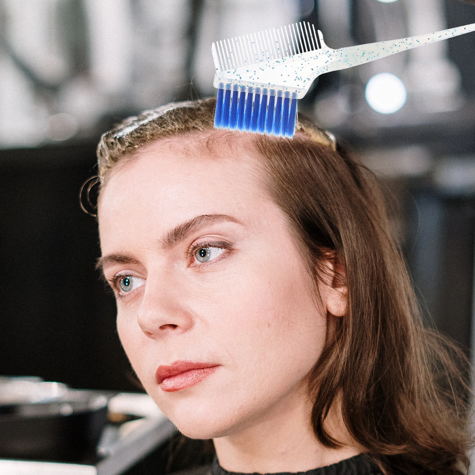 1Set Hair Dye Brush Set Thickened Mixing Bowl Hair Coloring Tool Salon Home Dye Kit Reusable Easy Clean Salon Supplies