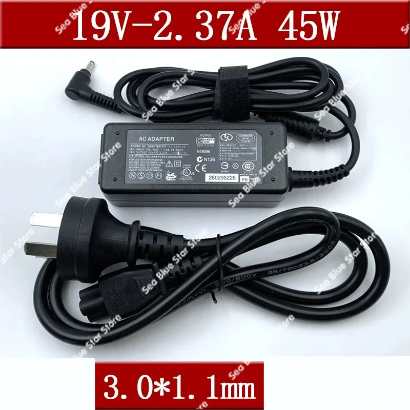 19V 2.37A 45W 3.0 * 1.1mm Charger, Notebook Power Adapter, Suitable for Acer Hummingbird Delta Charger