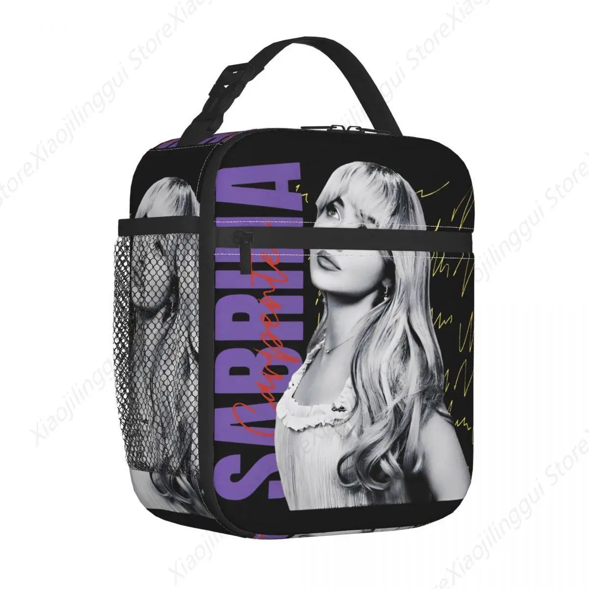 

Sabrina Carpenter Eras Tour 2024, изолированная сумка для обеда, коробка для еды в стиле ретро, многоразовый холодильник, термобокс для обеда, школьный