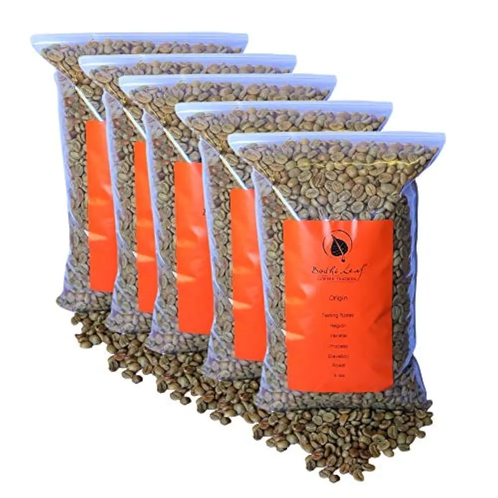 Bodhi Sampler Pa - Los 5 mejores cafeterías verdes recomendados por nuestro asador - Café en grano verde sin tostado - Café crudo 100% Arábica -