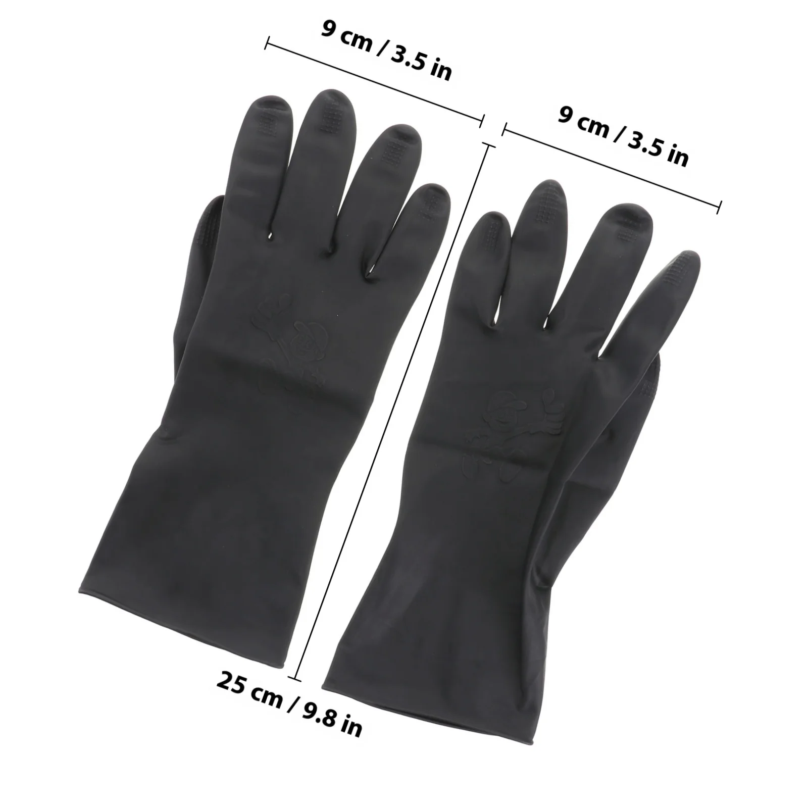 3 paar kapsalonhandschoenen wasbaar waterdicht antislip voor haarkleuring kappershandschoenen duurzaam zwart maat S schoonmaken koken gebruik