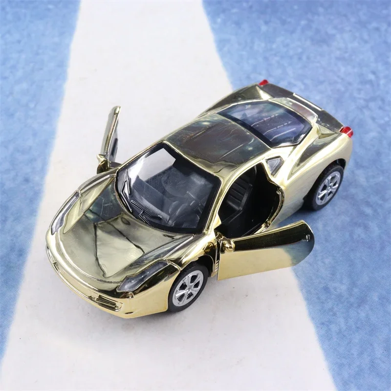 Ferrari Mercedes Benz BIG G Porsche BMW modelo de aleación de Metal fundido a presión, coche de colección Pull Back, regalos de juguete para niños, 1:32, L6