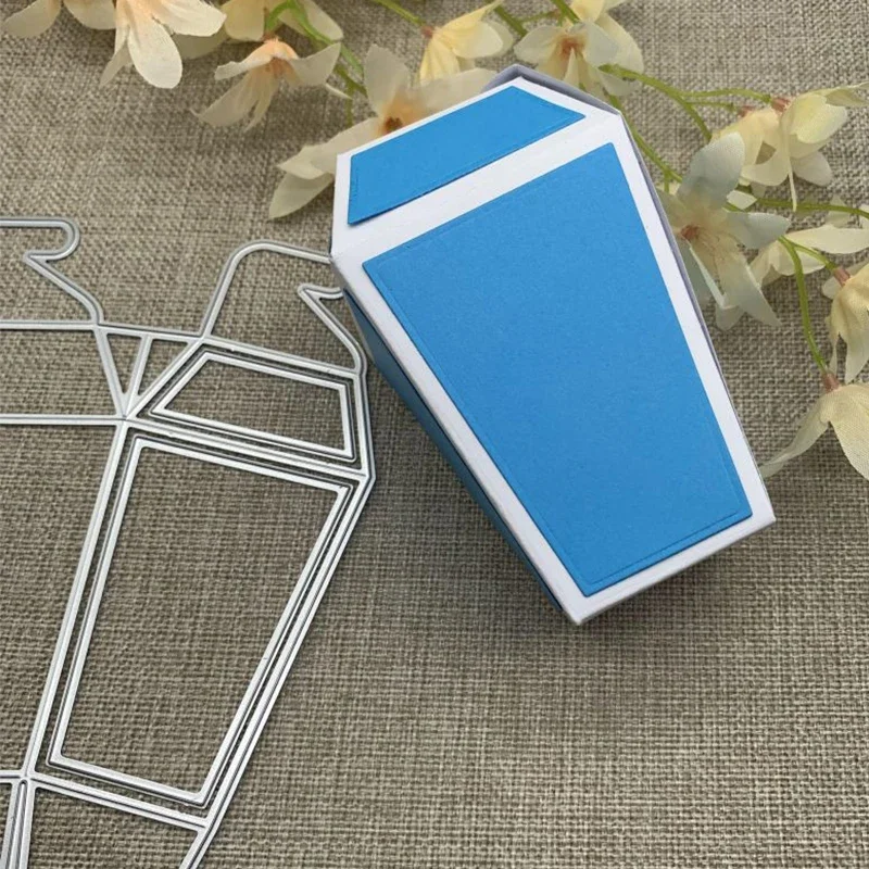 

3D Gift Box Metal Cutting Dies Stencils For DIY Scrapbooking Decorative Handcraft Die Cutting Template Mold