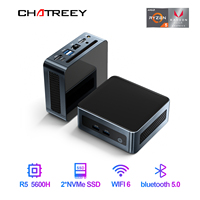 Chatreey mini PC AN2P R5 5625U Gaming Desktop computer NVME SSD WIFI6 2x HD  Windows 11 Pro
