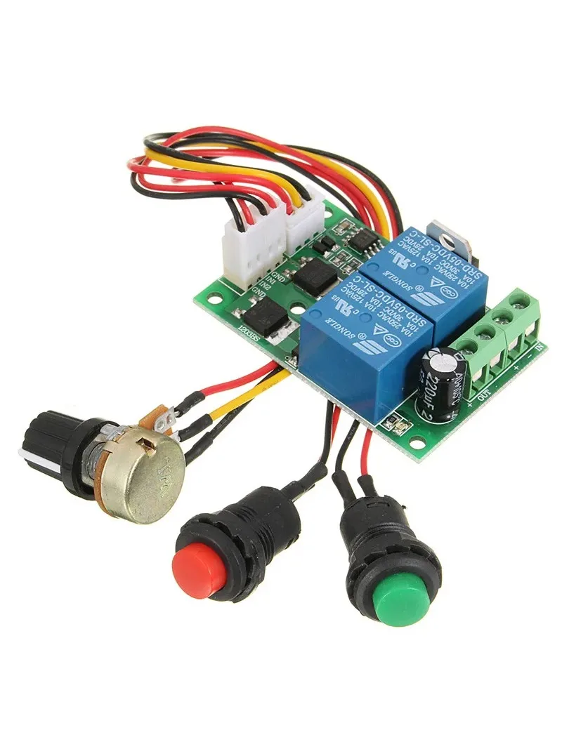 DC 6V 12V 24V PWM regulator prędkości silnika DC przełącznik do przodu i do tyłu sterownik silnika siłownika liniowego regulowana kontrola prędkości — zdjęcie 2