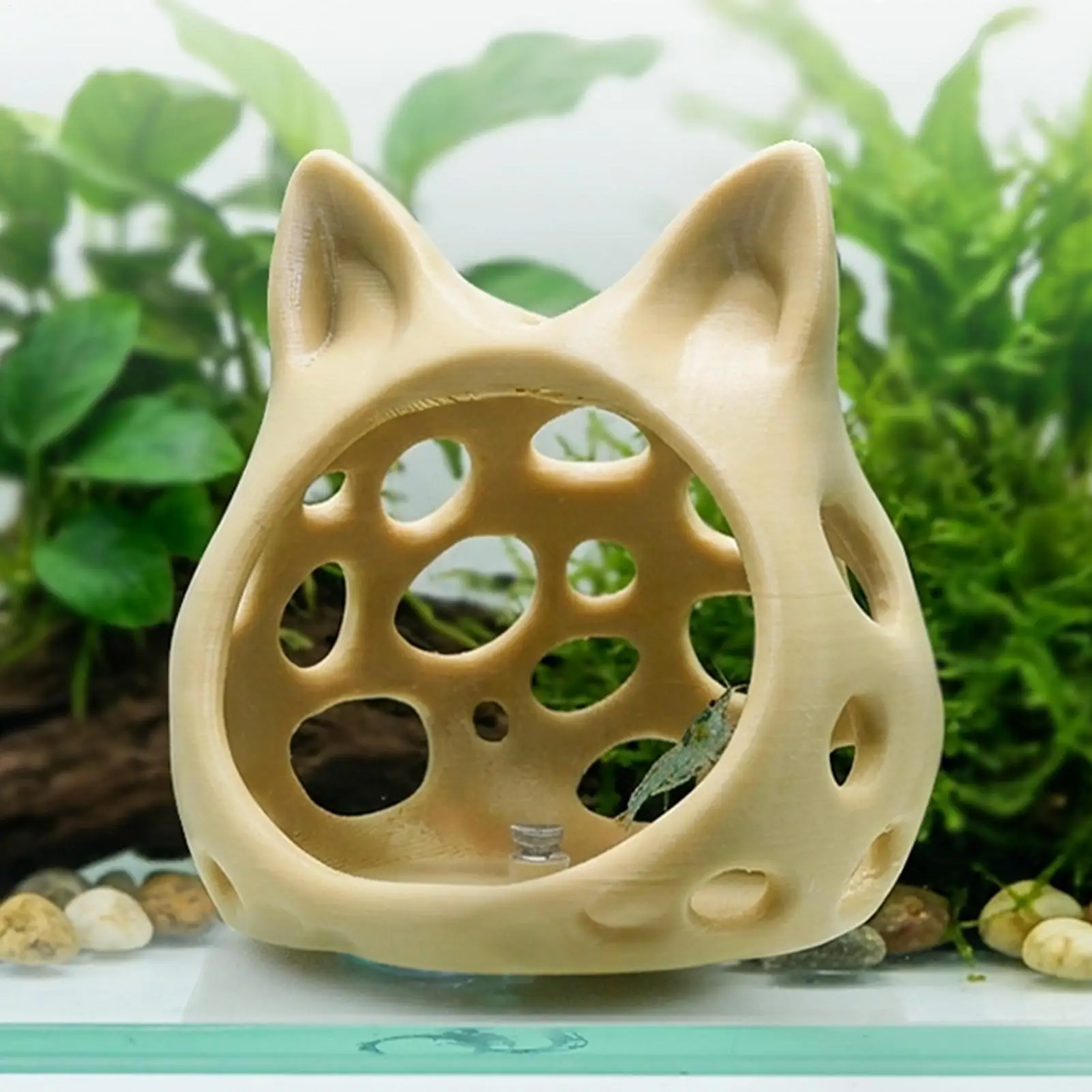 Decoración Acuática, Casa para Camarones de Acuario, Mini Cueva Porosa, Refugio para Peces Betta, Escondite para Camarones, Nido de Reproducción para Camarones
