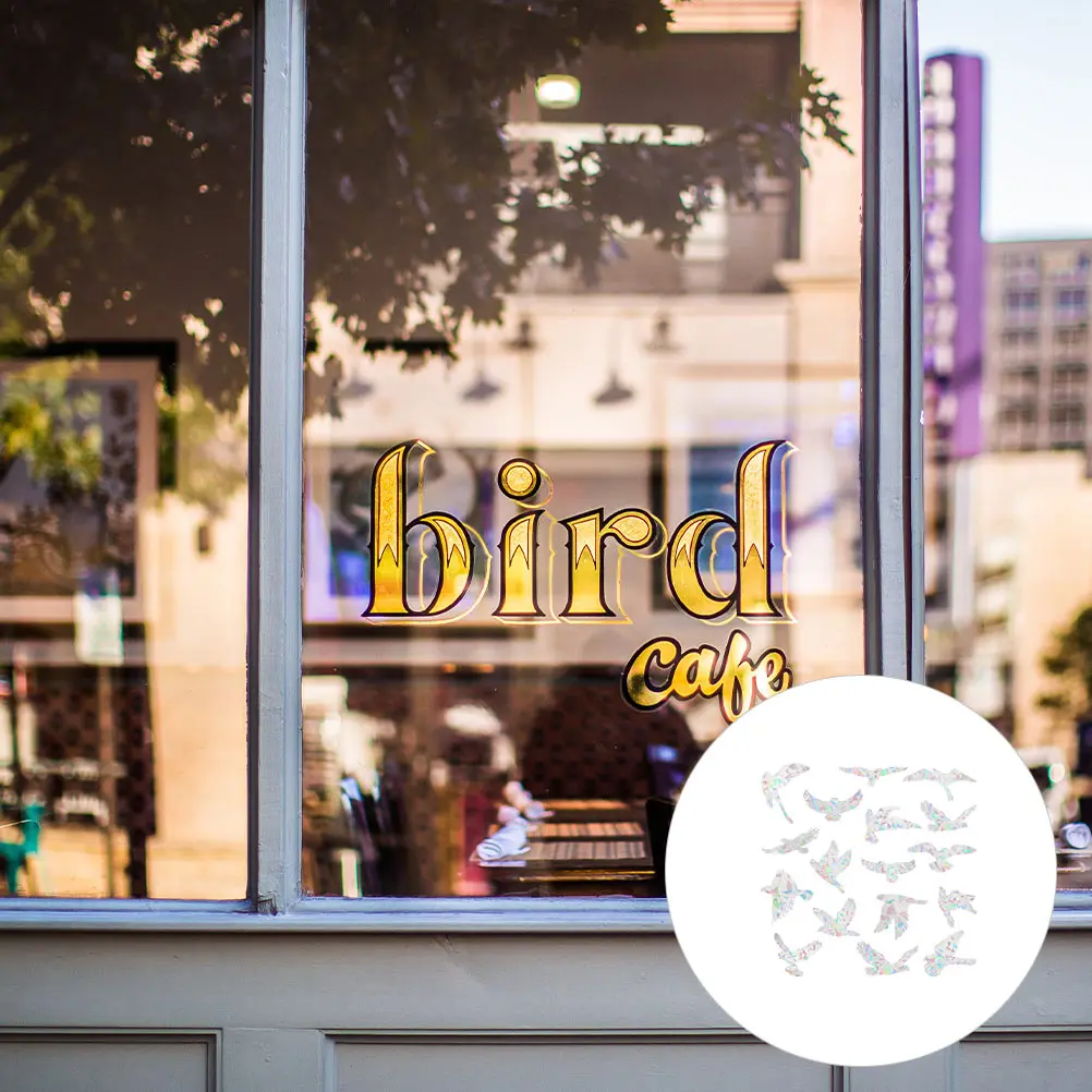 

Window Film Stickers Bird Decals Glass PVC Decor Creative Refraction Indoor Wall Sticker Easy Remove Festival Home