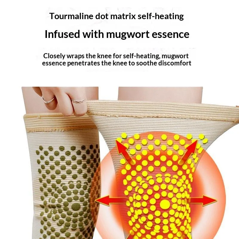 2Pcs Self Heating Knee Braces Sleeve Tourmaline Knee Support Far Infrared Keep Warm Knee Pads