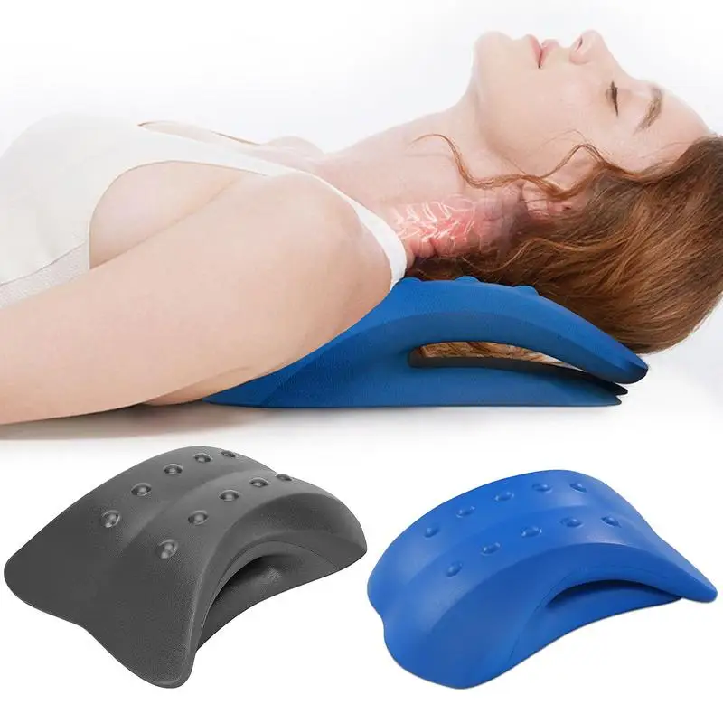 Back Massager Stretcher Massageador Support Stretch Fitness Relaxation Spine Pain Lumbar Relief Back Waist Stretcher Pillows