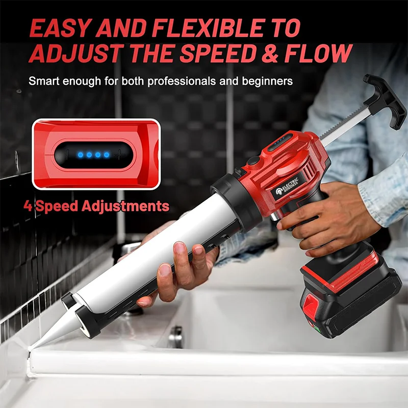 Electric Caulking Gun for Makita 18V Battery Cement Glass Adhesive Glue Seal Sealant Tool Cordless Silicone Gun (No Battery)