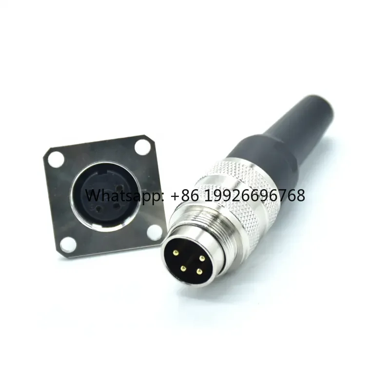 Custom M16 Connector 4 Pin Industrial Electronic Solder Male Female Plug Socket M16 Waterproof Connectors