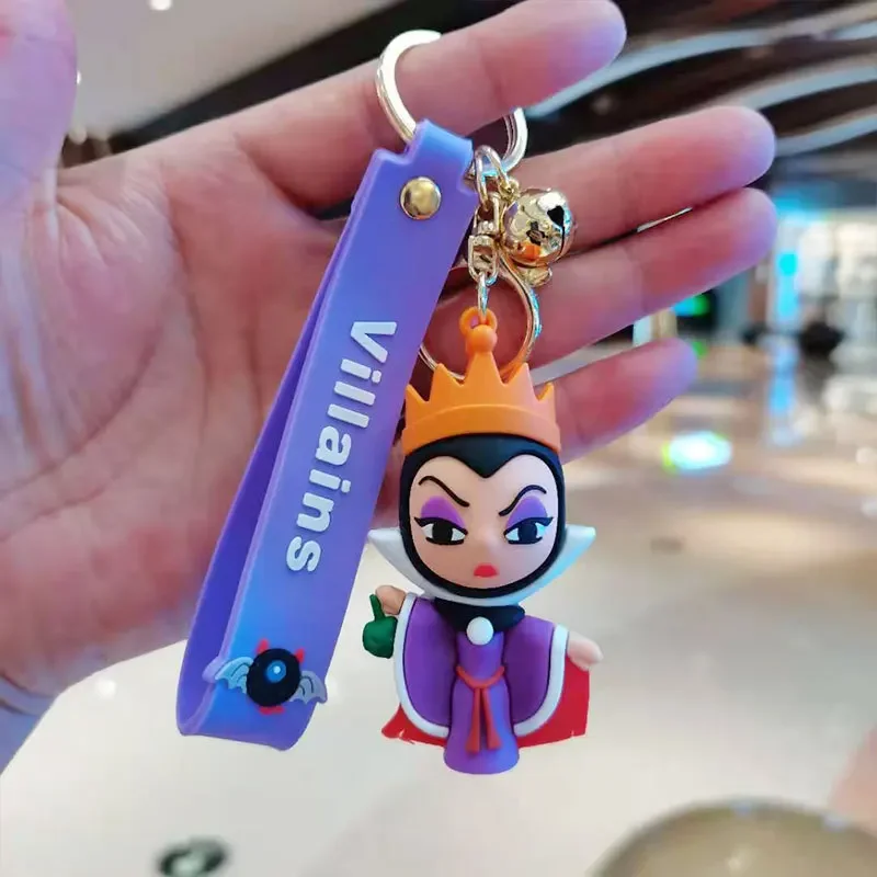 Disney Cartoon Anime Keychain Sleeping Curse Epoxy Doll Keyring Pendant Couple Bag Car Accessories Girlfriend Key Chain Gift