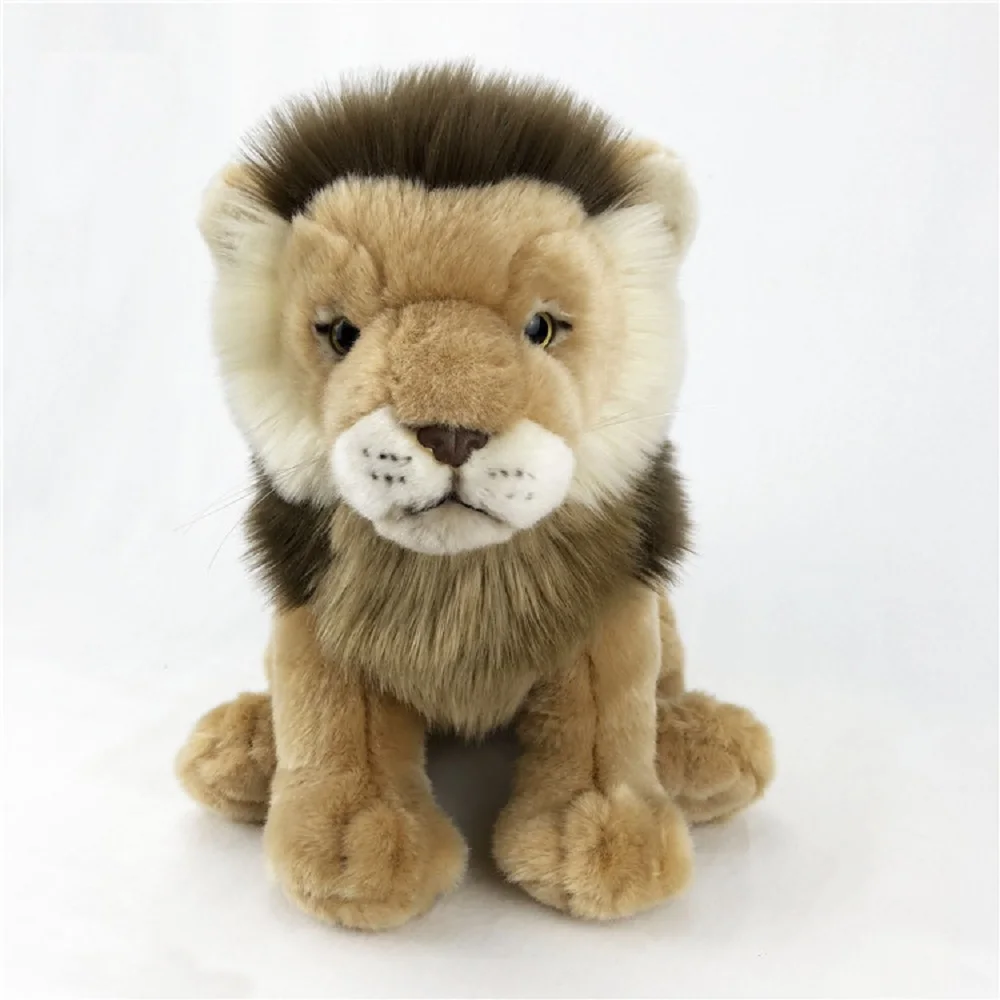 cute small high quality lion toy simulation squating lion doll gift about 25cm