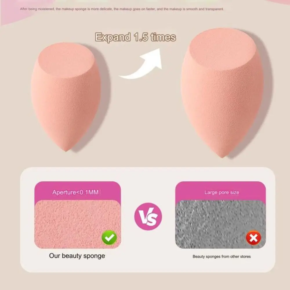 Juego de herramientas de maquillaje facial embotelladas, 14 Uds., uso húmedo/seco, ahorro de polvo, huevos de belleza grandes y delicados, esponja de maquillaje colorida