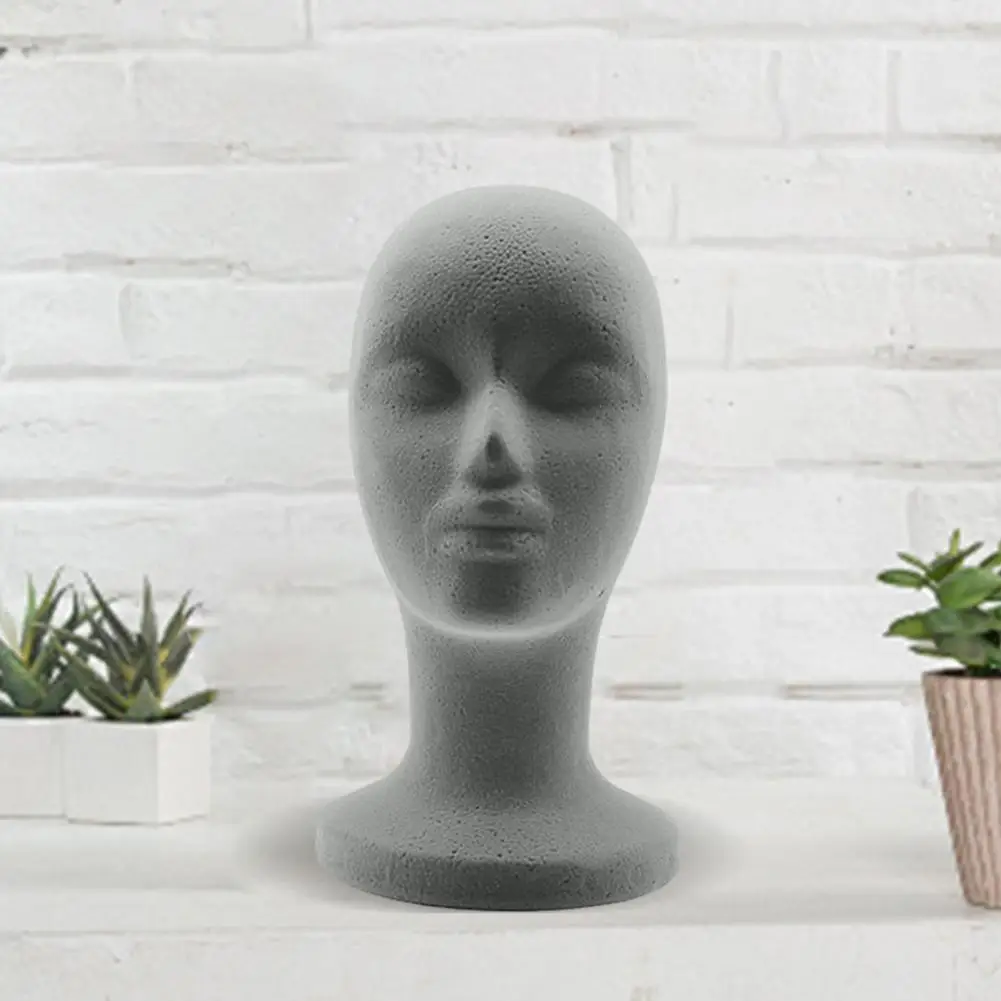 

Female Mannequin Head Foam Wig Head Mannequin Display Stand for Hairpieces Hats Sunglasses Female Model Head Prop for Headwear