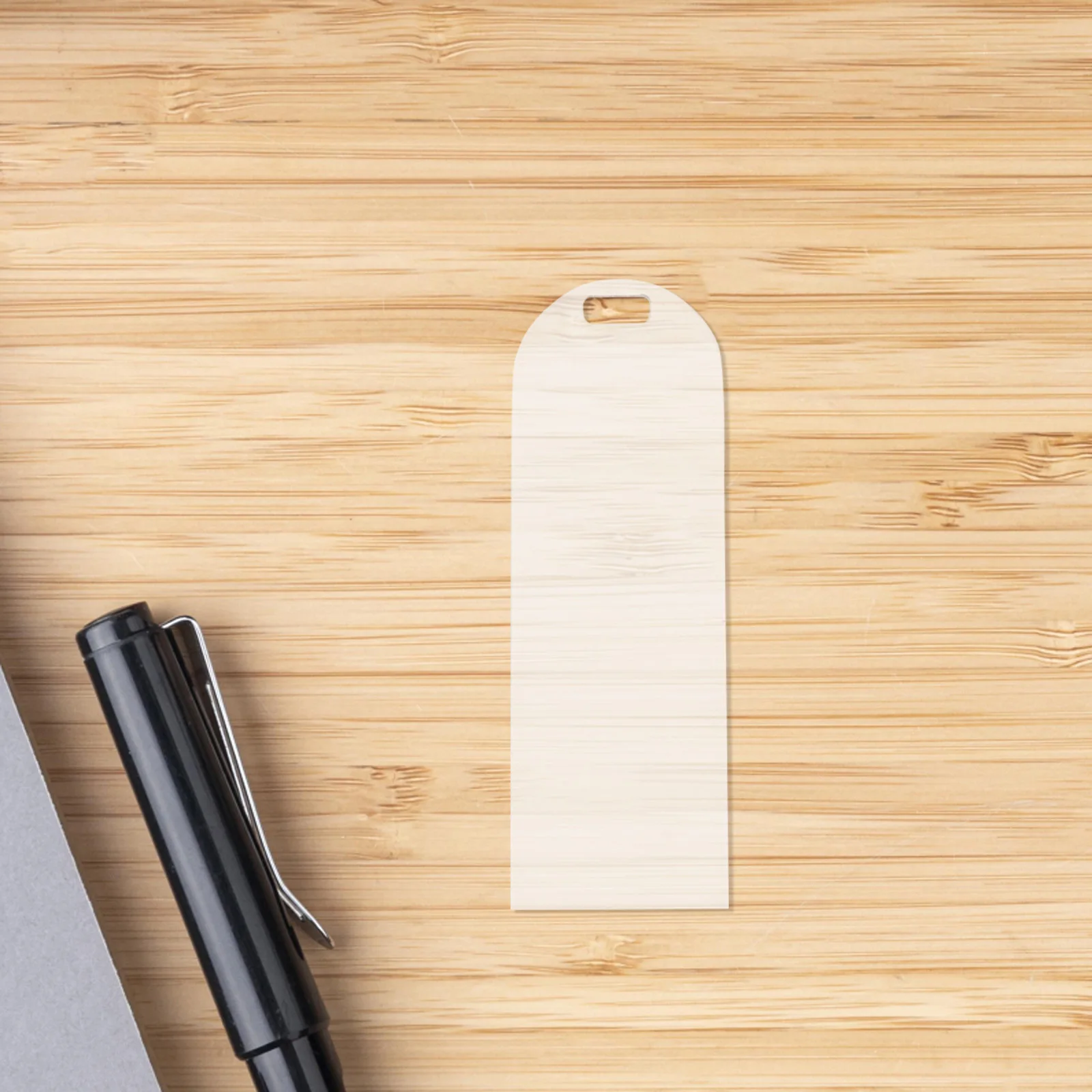 

20Pcs Transparent Acrylic Bookmark Blank Simple Reading Page Markers Creative DIY Book Labels Practical Bookmarks